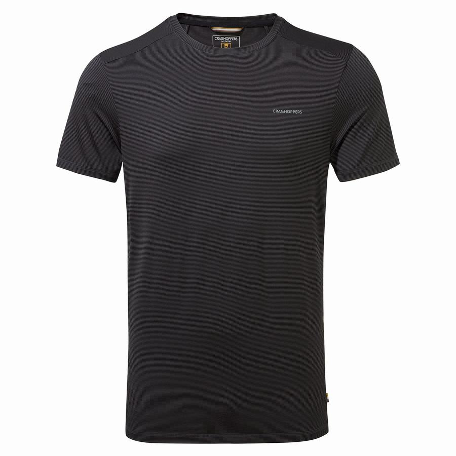 Camisetas Craghoppers Atmos Corta Sleeved Hombre Negros | JZN2075RC