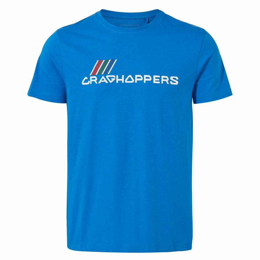 Camisetas Craghoppers Lugo Corta Sleeved Hombre Azules | FID1359RU