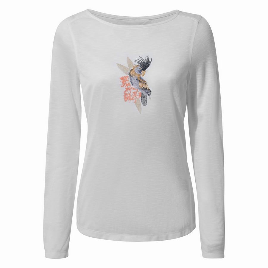 Camisetas Craghoppers NosiLife Erin Long Sleeved Mujer Blancos | NHO2760QO