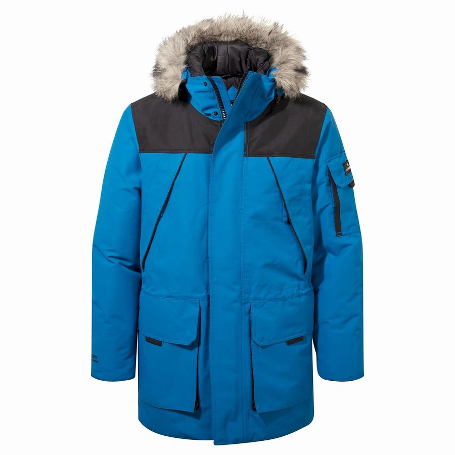 Chaquetas Craghoppers Bishorn II Insulated Hombre Azules Negros | AGW2411KP