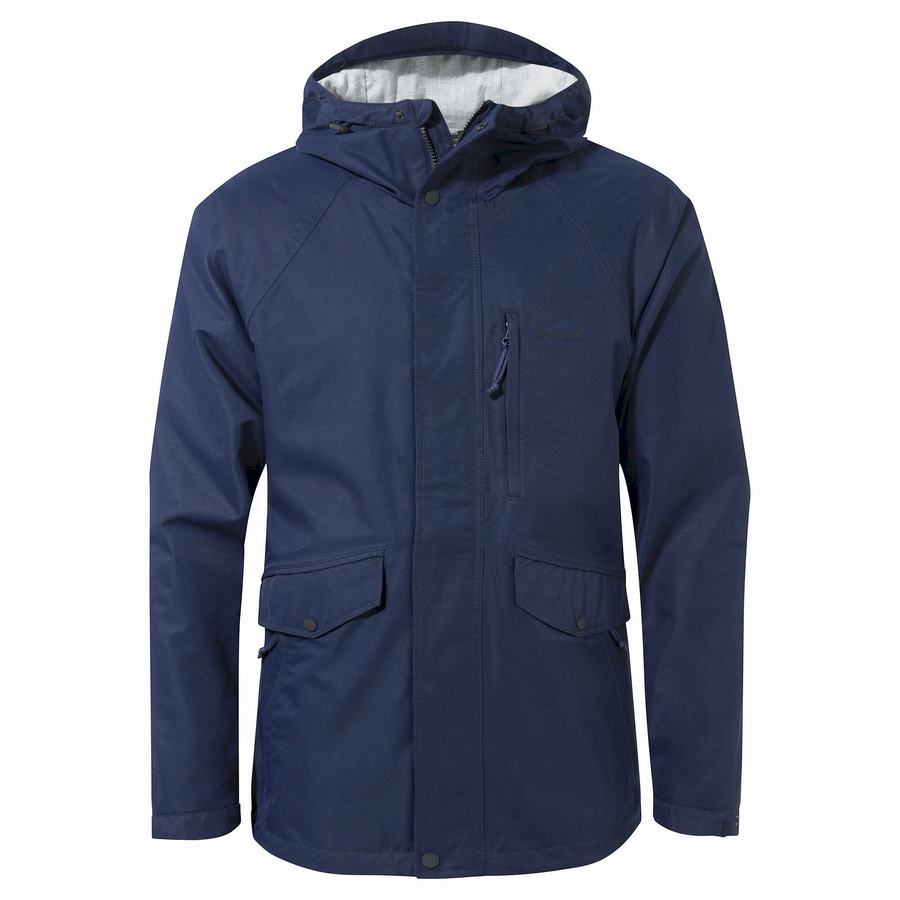 Chaquetas Craghoppers Cove Hombre Azules Azul Marino | LIZ2669JH