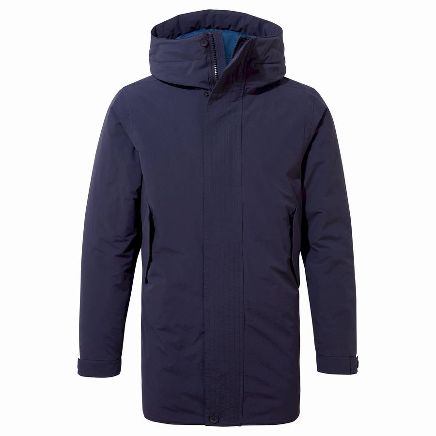 Chaquetas Craghoppers Dunrobin Insulated Hombre Azules Azul Marino | UVB6514ZT