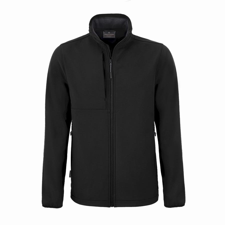 Chaquetas Craghoppers Expert Basecamp Softshell Hombre Negros | AJQ8266HC