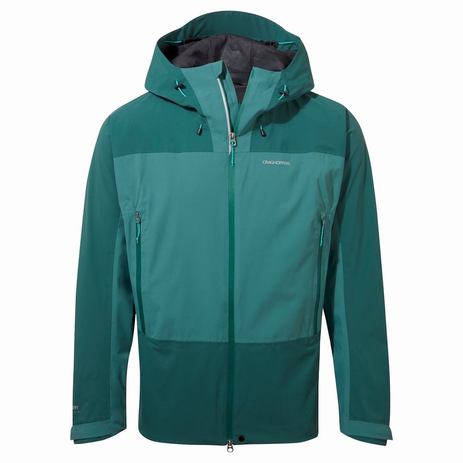 Chaquetas Craghoppers Impermeables Gryffin Hombre Verdes Oscuro | LJU4151EM