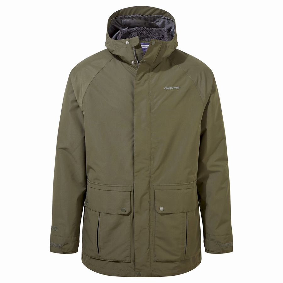 Chaquetas Craghoppers Milford 3 In 1 Hombre Verdes | SQS142EA