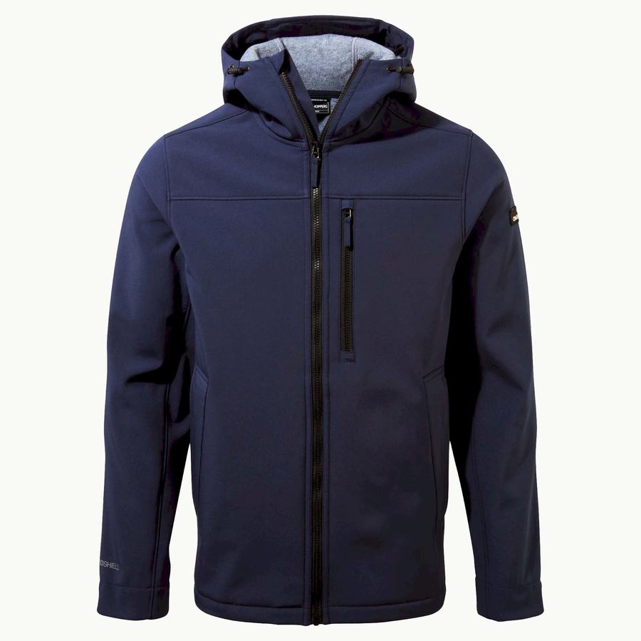 Chaquetas Craghoppers Oswin Insulated Encapuchado Hombre Azules Azul Marino | KHQ182CE