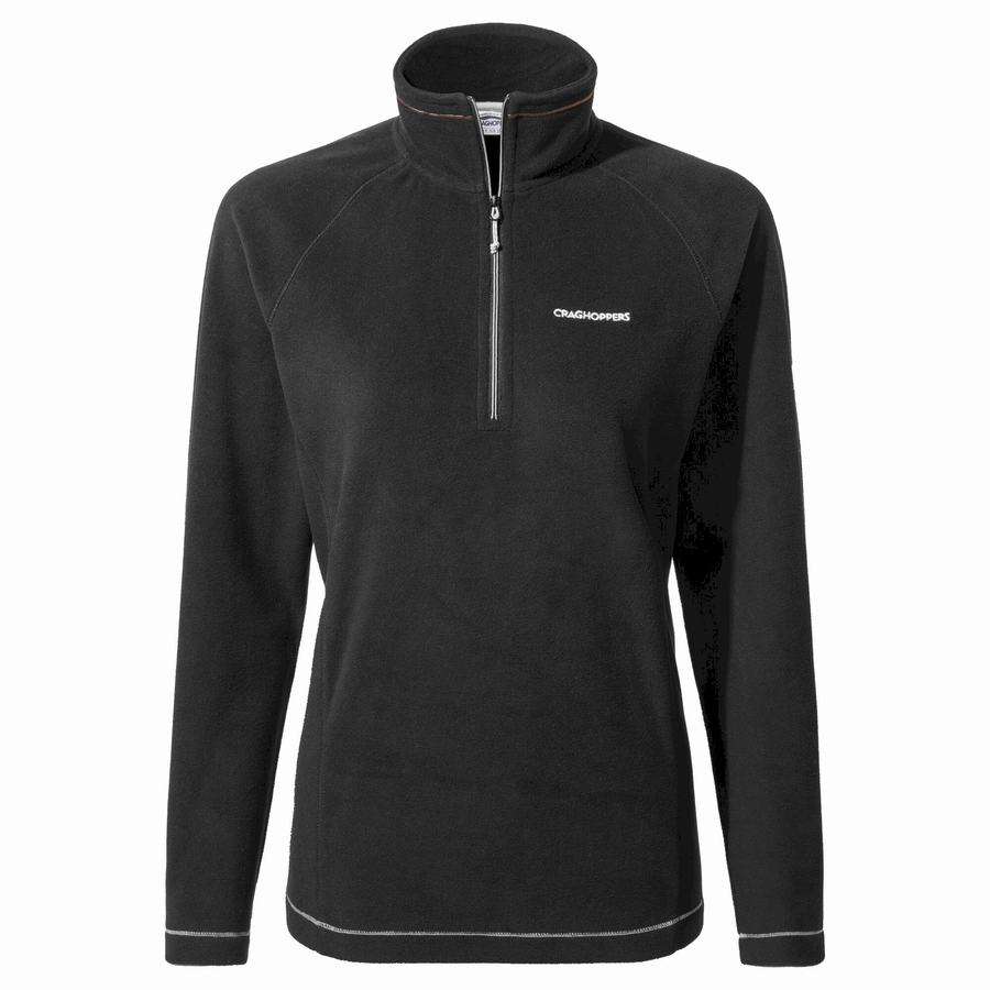 Jerséis Craghoppers Miska Half Zip Mujer Negros | XHM3225VP