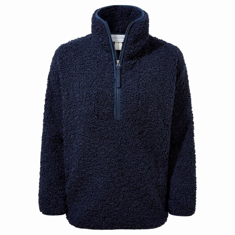 Jerséis Craghoppers Orlena Half Zip Mujer Azules Azul Marino | BDZ8715DL