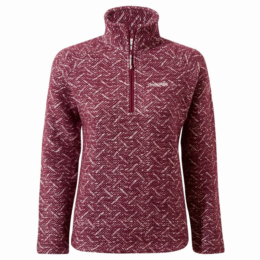 Jerséis Craghoppers Talladale Half Zip Mujer Morados | QKA7984QR