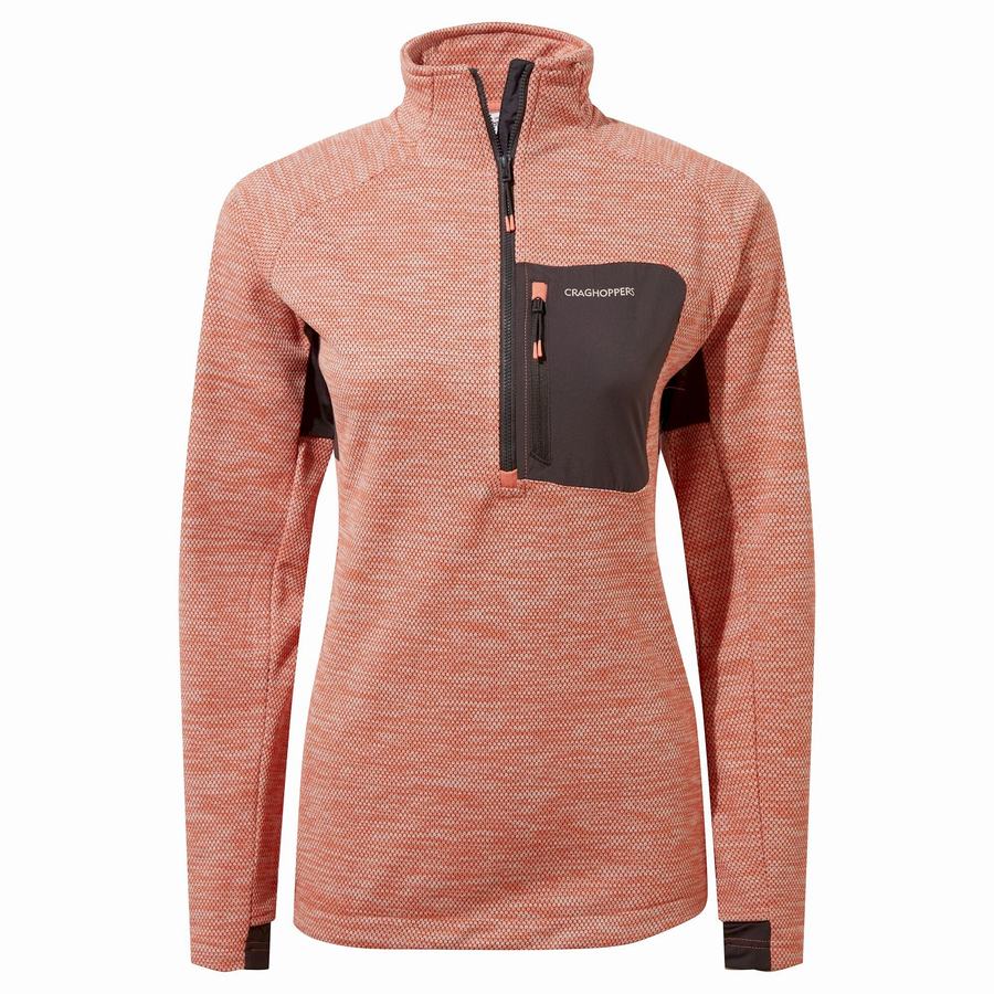 Jerséis Craghoppers Trina Half Zip Mujer Coral | SEX7969AK