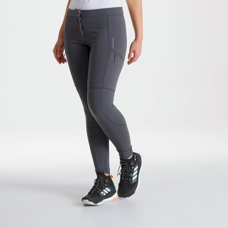 Pantalones Craghoppers Dynamic Mujer Grises Oscuro | XLS4354FC