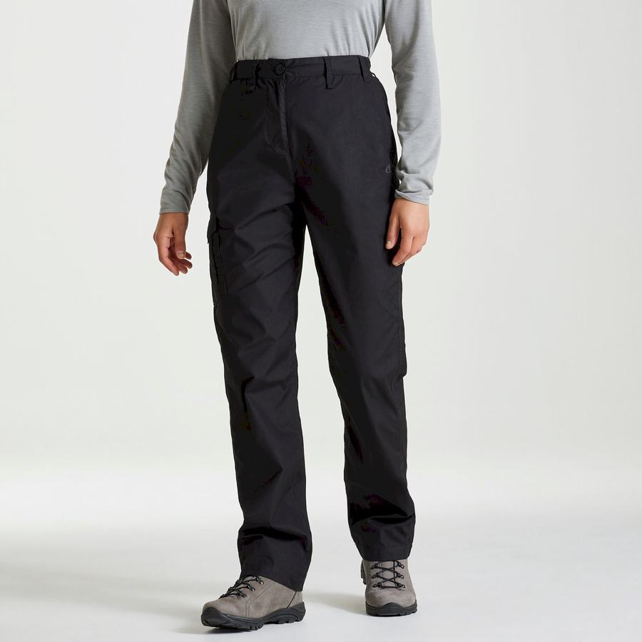 Pantalones Craghoppers Expert Kiwi Mujer Negros | TOZ94WY