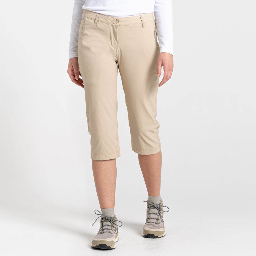 Pantalones Craghoppers Kiwi Pro II Crop Mujer Marrom | CNB7644BG