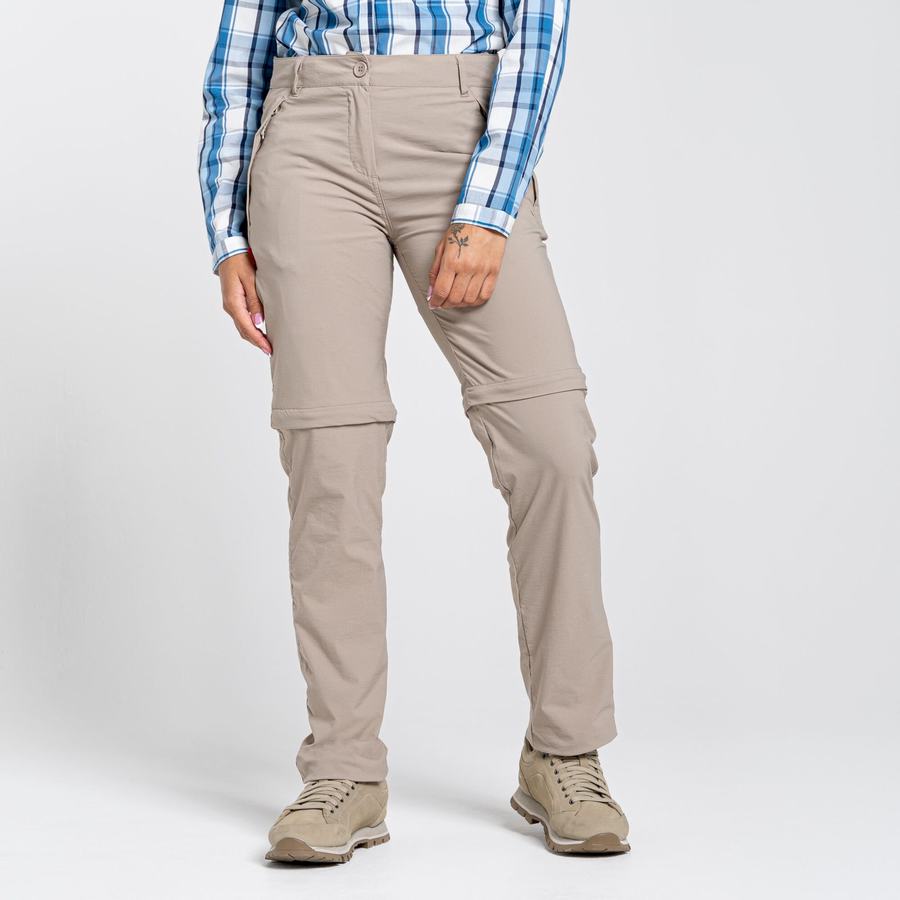 Pantalones Craghoppers NosiLife Pro II Mujer Marrom Claro | UPS726RR