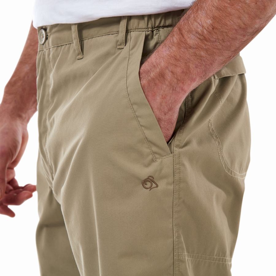 Bermudas Craghoppers Kiwi Long Hombre Kaki | FNK85JE