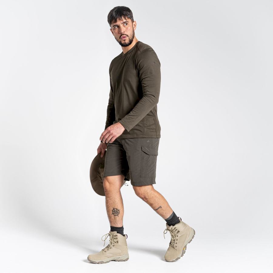 Bermudas Craghoppers NosiLife Cargo II Hombre Verdes | TAL3312TG