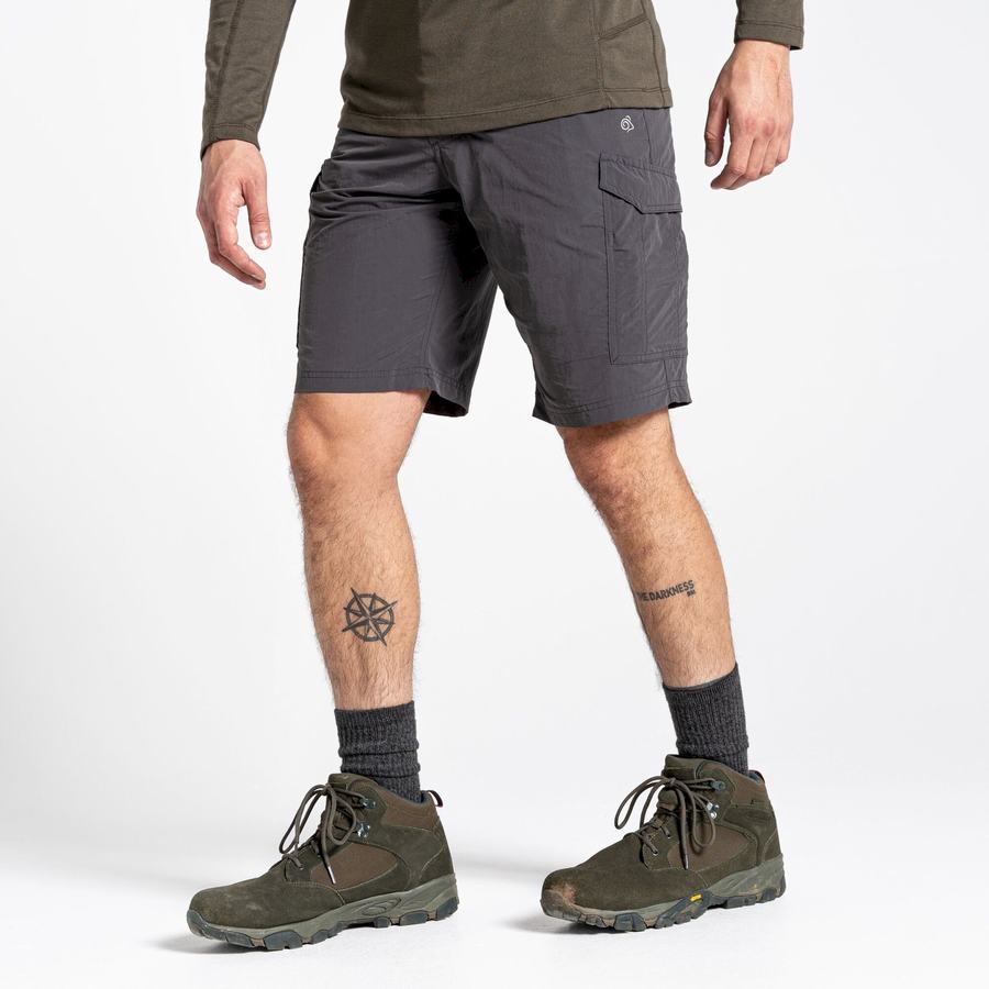 Bermudas Craghoppers NosiLife Cargo II Hombre Negros | ZKN87100OR