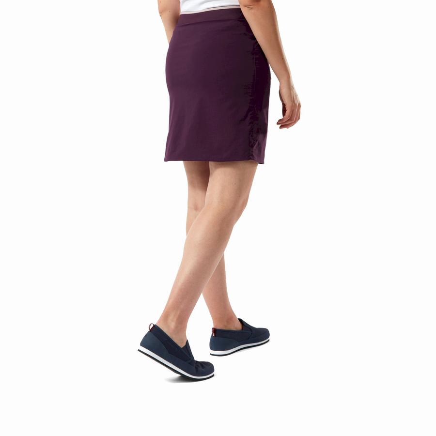 Bermudas Craghoppers NosiLife Pro Skort Mujer Morados | EHT3833UI