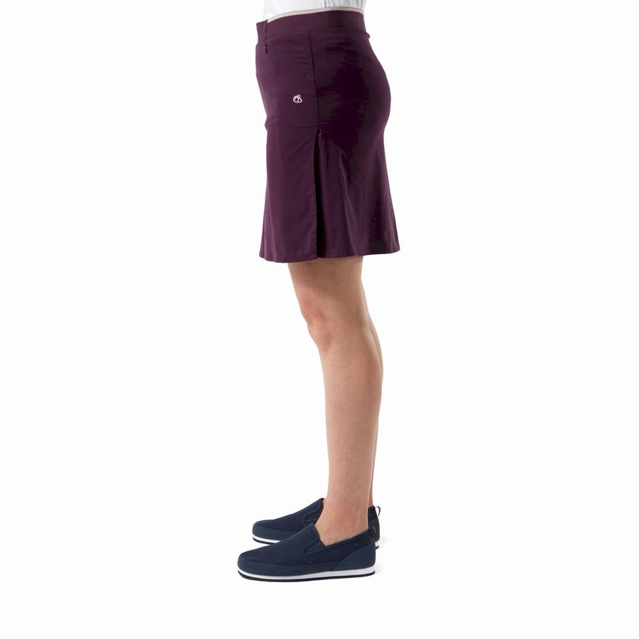 Bermudas Craghoppers NosiLife Pro Skort Mujer Morados | EHT3833UI