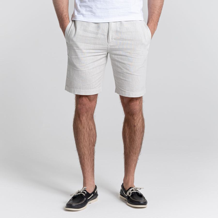 Bermudas Craghoppers Nosibotanical Buck Hombre Plateados | OMF293HC