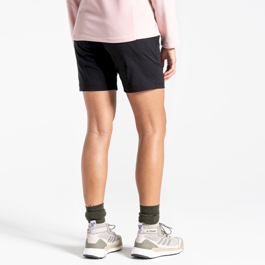 Bermudas Craghoppers Stretch Kiwi Pro III Mujer Negros | JFS6354WJ