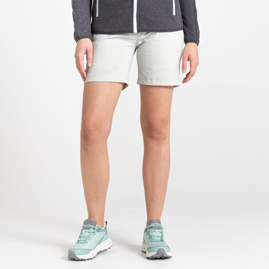 Bermudas Craghoppers Stretch Kiwi Pro III Mujer Grises | VCH4465GN