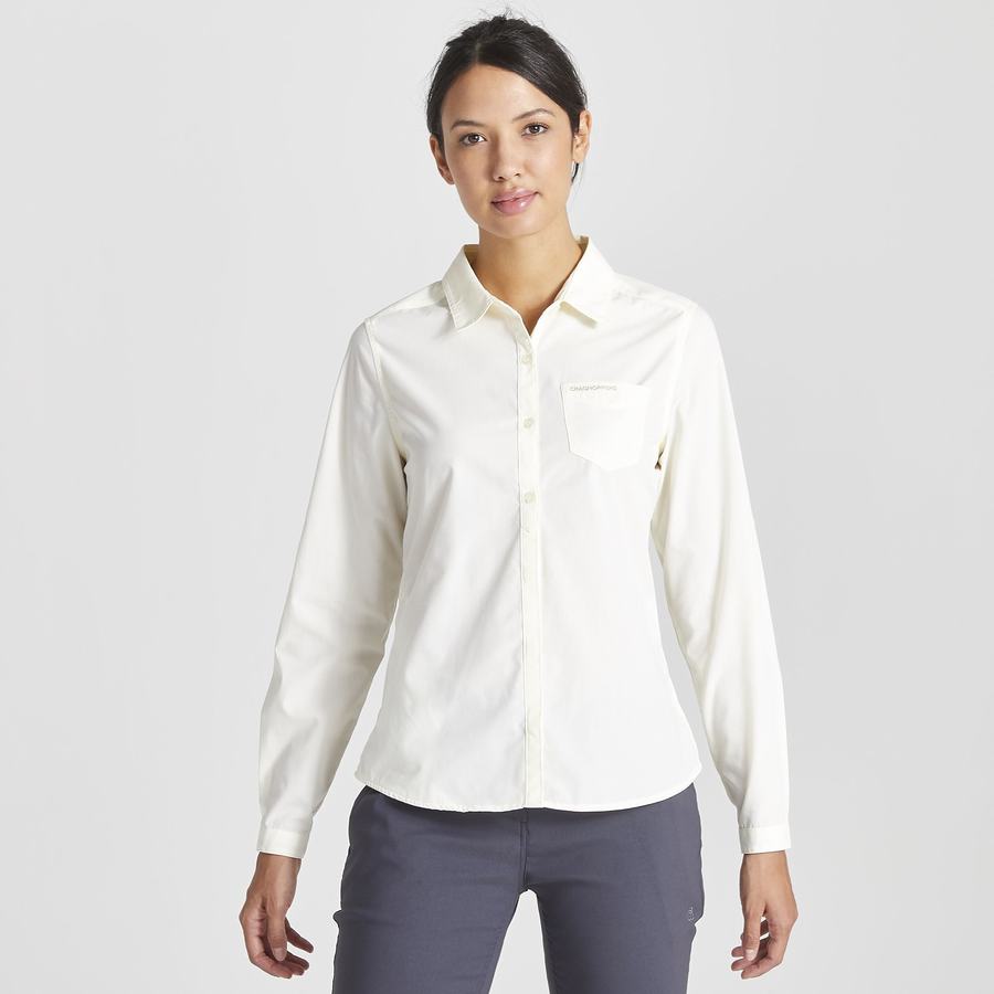 Camisas Craghoppers Kiwi II Long Sleeved Mujer Azules Claro | DUX146WM