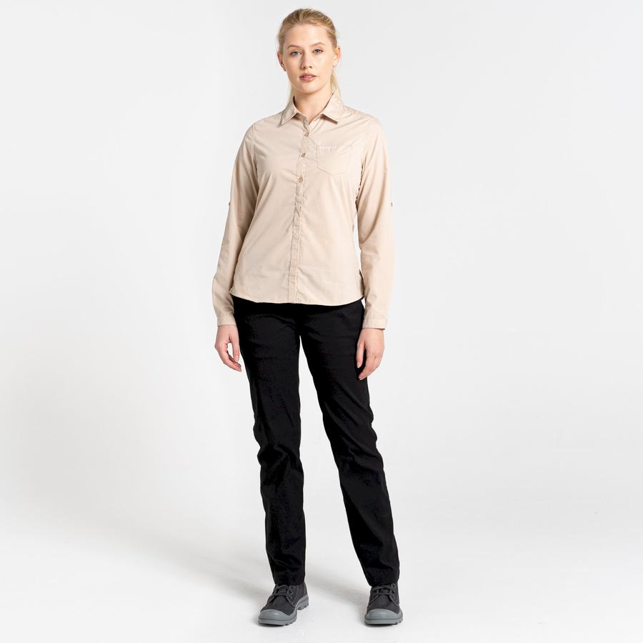 Camisas Craghoppers Kiwi II Long Sleeved Mujer Marrom | YCF8451GT