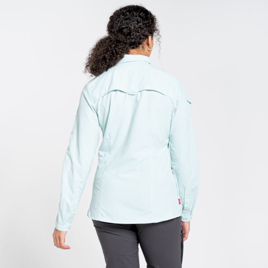 Camisas Craghoppers NosiLife Adventure II Long Sleeved Mujer Verdes | DTK2069QY