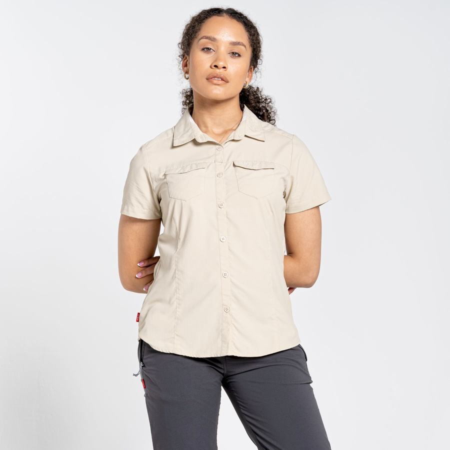 Camisas Craghoppers NosiLife Adventure II Corta Sleeved Mujer Marrom | UAR8346KA