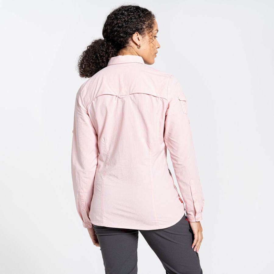 Camisas Craghoppers NosiLife Adventure II Long Sleeved Mujer Rosas | XDC6032EQ