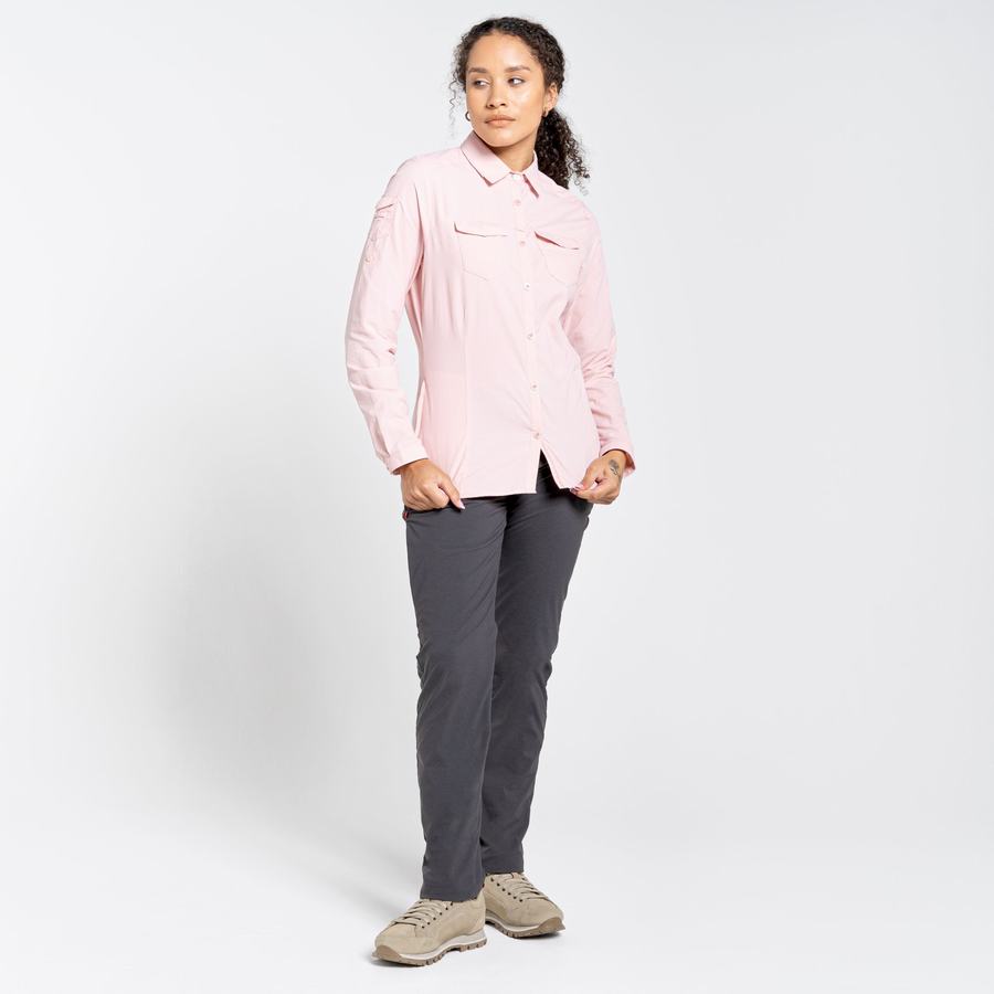 Camisas Craghoppers NosiLife Adventure II Long Sleeved Mujer Rosas | XDC6032EQ