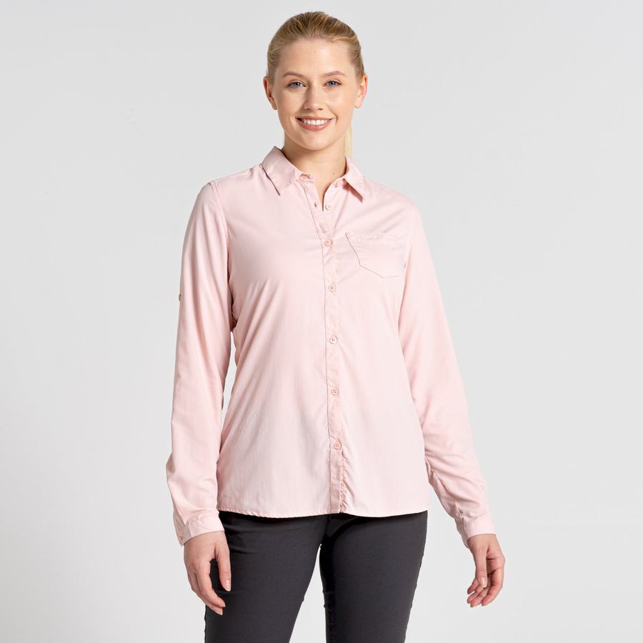 Camisas Craghoppers NosiLife Bardo Long Sleeved Mujer Rosas | LIF7514PD