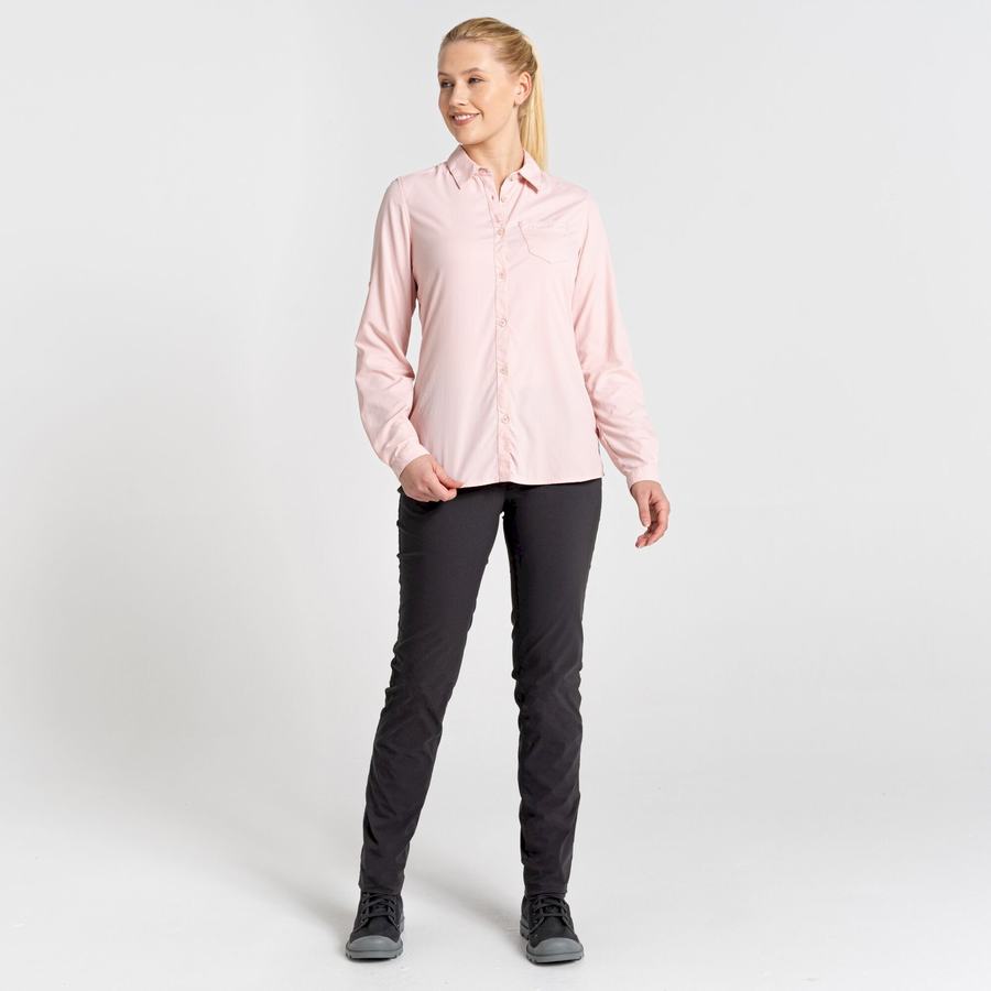 Camisas Craghoppers NosiLife Bardo Long Sleeved Mujer Rosas | LIF7514PD