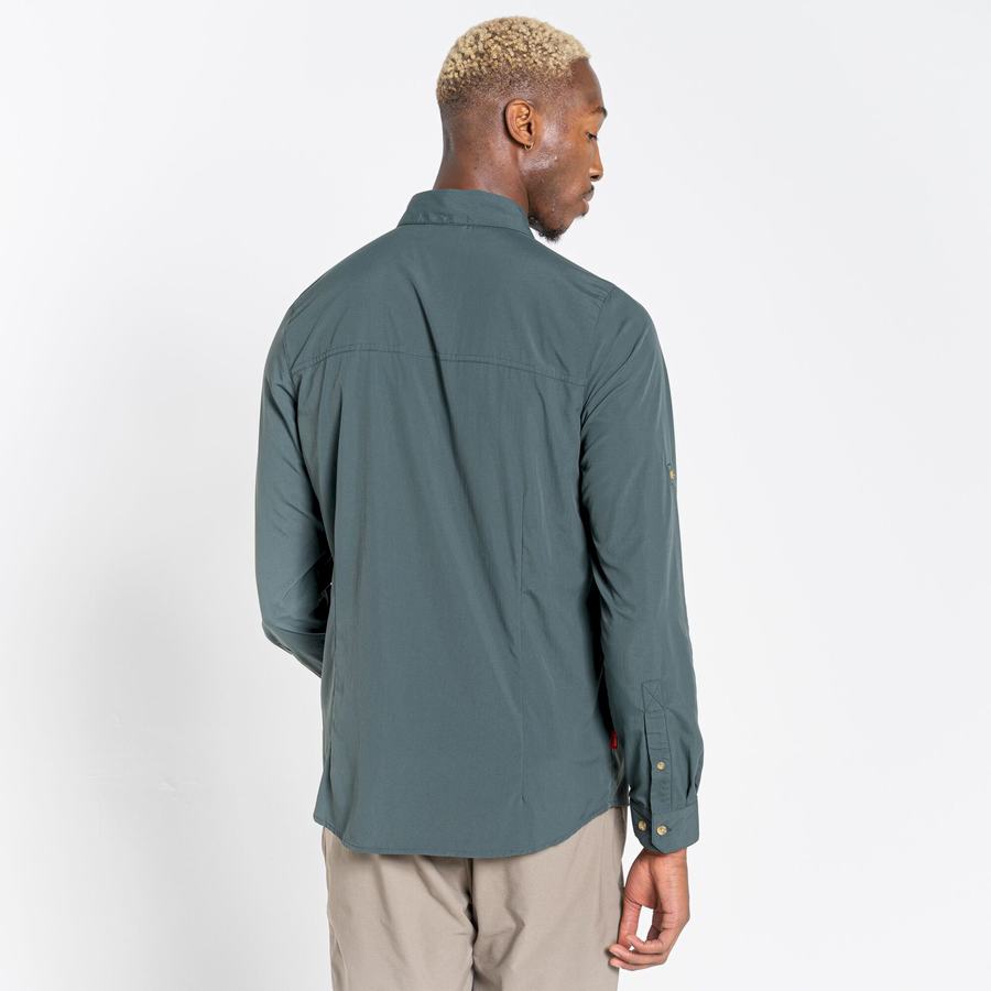 Camisas Craghoppers NosiLife Nuoro Long Sleeved Hombre Verdes | ZWT3929SW