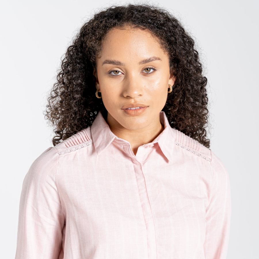 Camisas Craghoppers Nosibotanical Bralio Mujer Rosas | OVU278DG