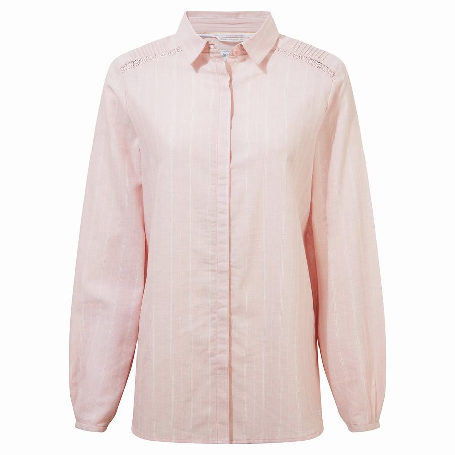 Camisas Craghoppers Nosibotanical Bralio Mujer Rosas | OVU278DG