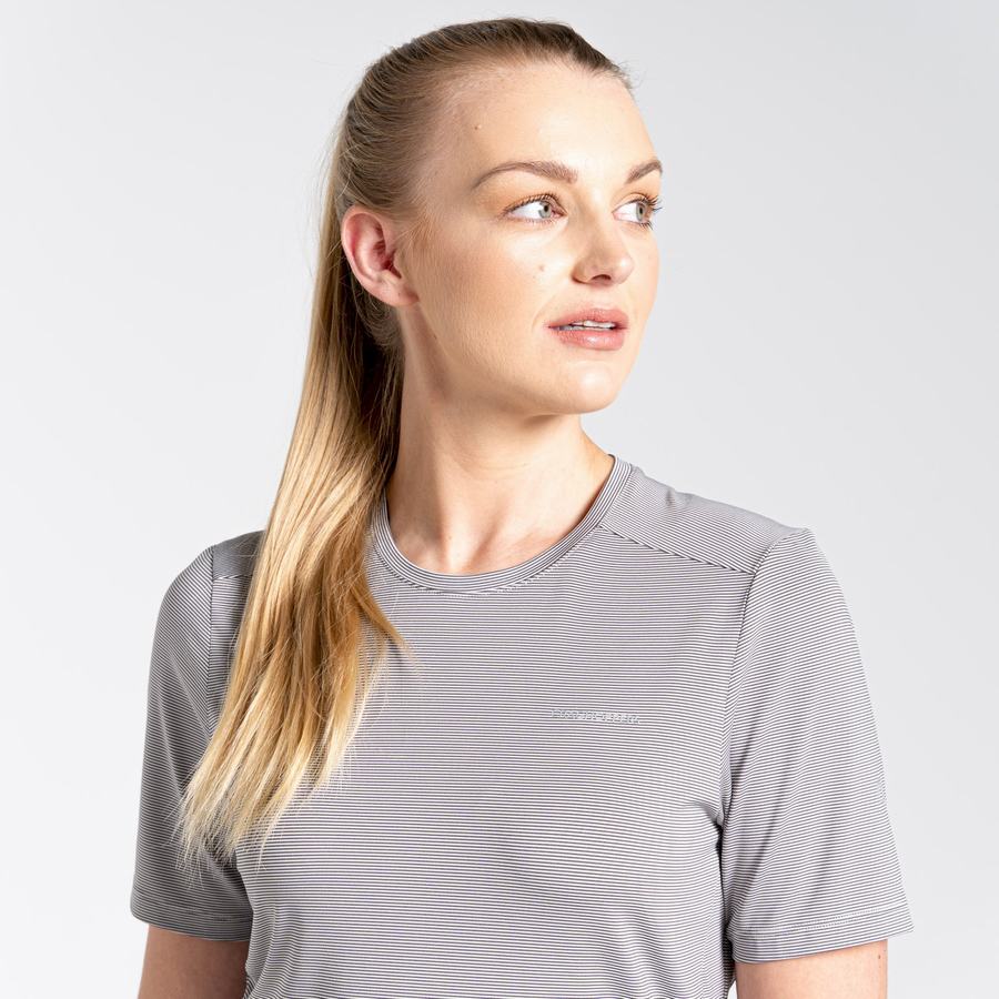 Camisetas Craghoppers Aliso Corta Sleeved Mujer Grises | BSA3459PH