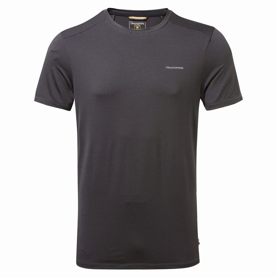 Camisetas Craghoppers Atmos Corta Sleeved Hombre Negros | JZN2075RC