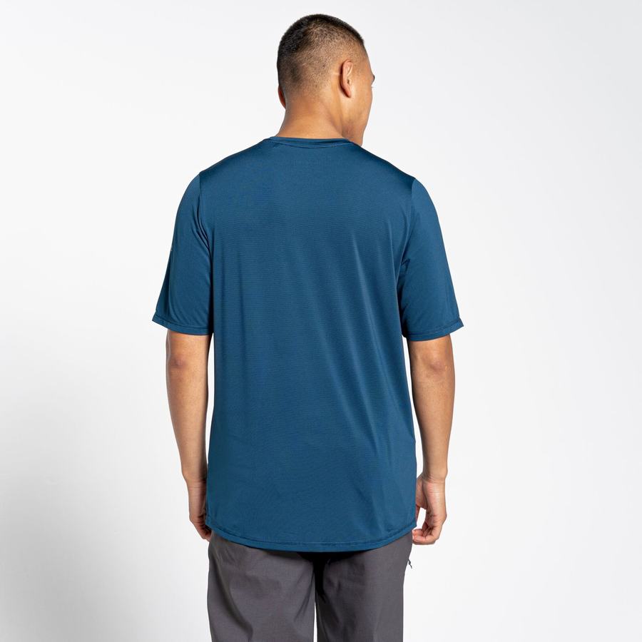 Camisetas Craghoppers Belardo Corta Sleeved Hombre Azul Marino Azules | NGQ8275KV