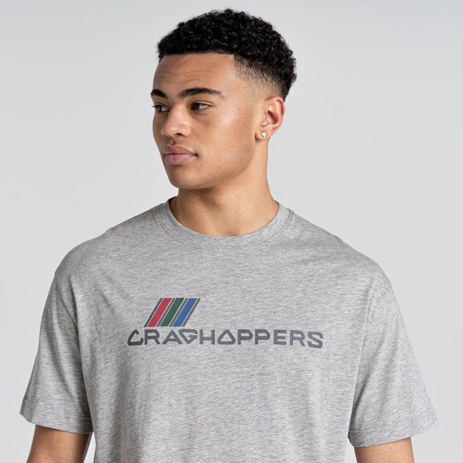 Camisetas Craghoppers Crosby Corta Sleeved Hombre Grises | JKD1636UJ