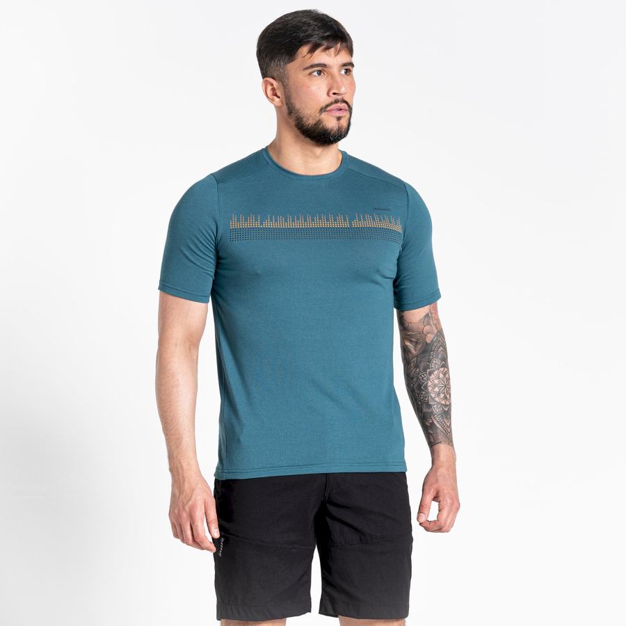 Camisetas Craghoppers Dynamic Corta Sleeved Hombre Verdes | NSV8610HD