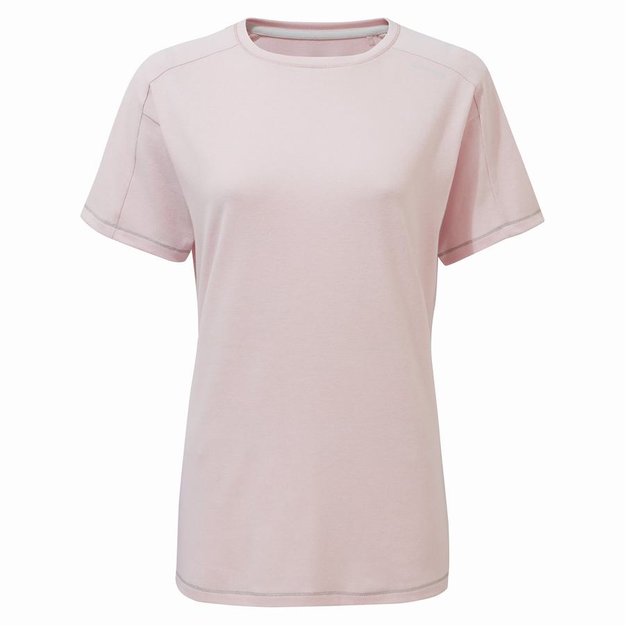 Camisetas Craghoppers Dynamic Corta Sleeved Mujer Rosas | YEM5056ZJ