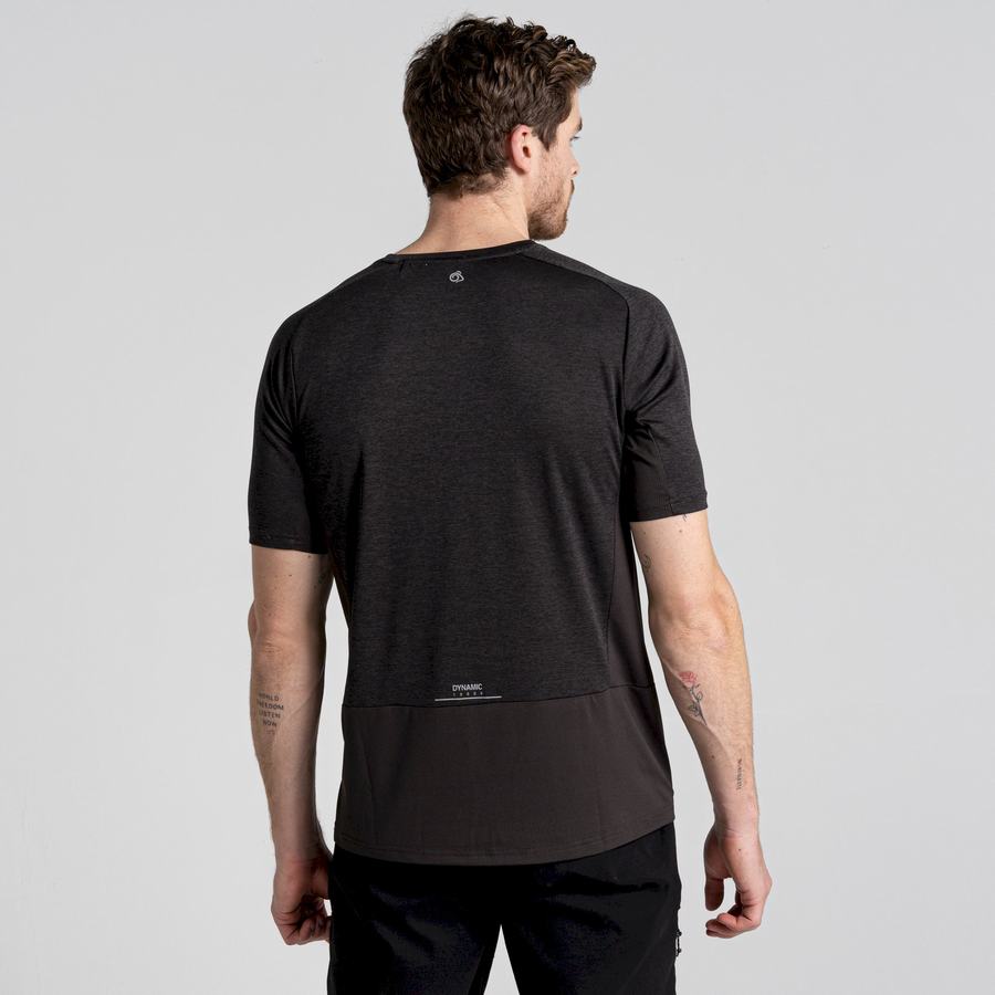 Camisetas Craghoppers Dynamic Pro Corta Sleeved Hombre Negros | OYI7161SH