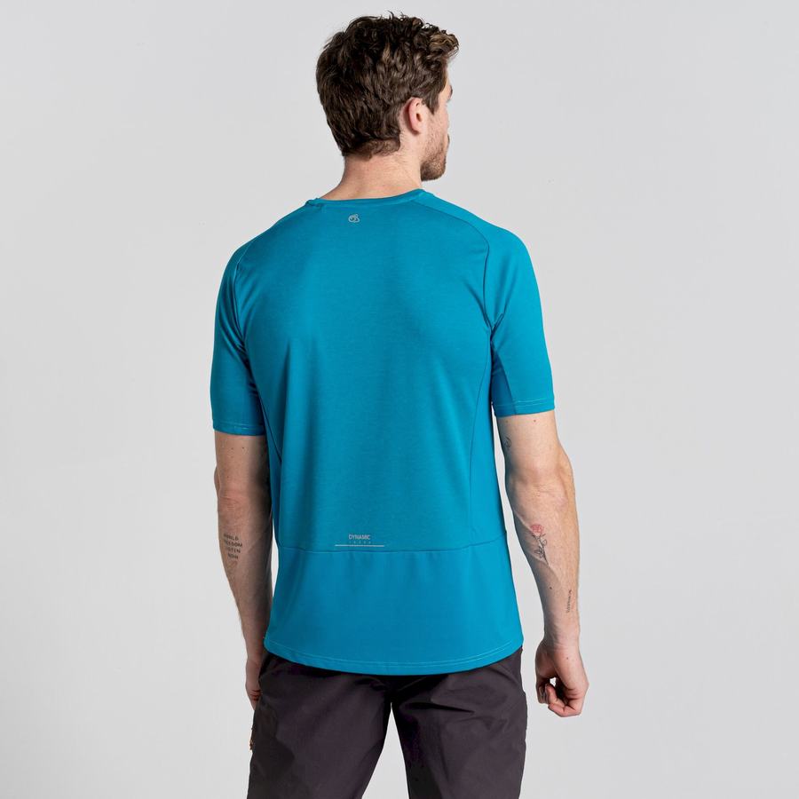 Camisetas Craghoppers Dynamic Pro Corta Sleeved Hombre Azules | TWH6978VA