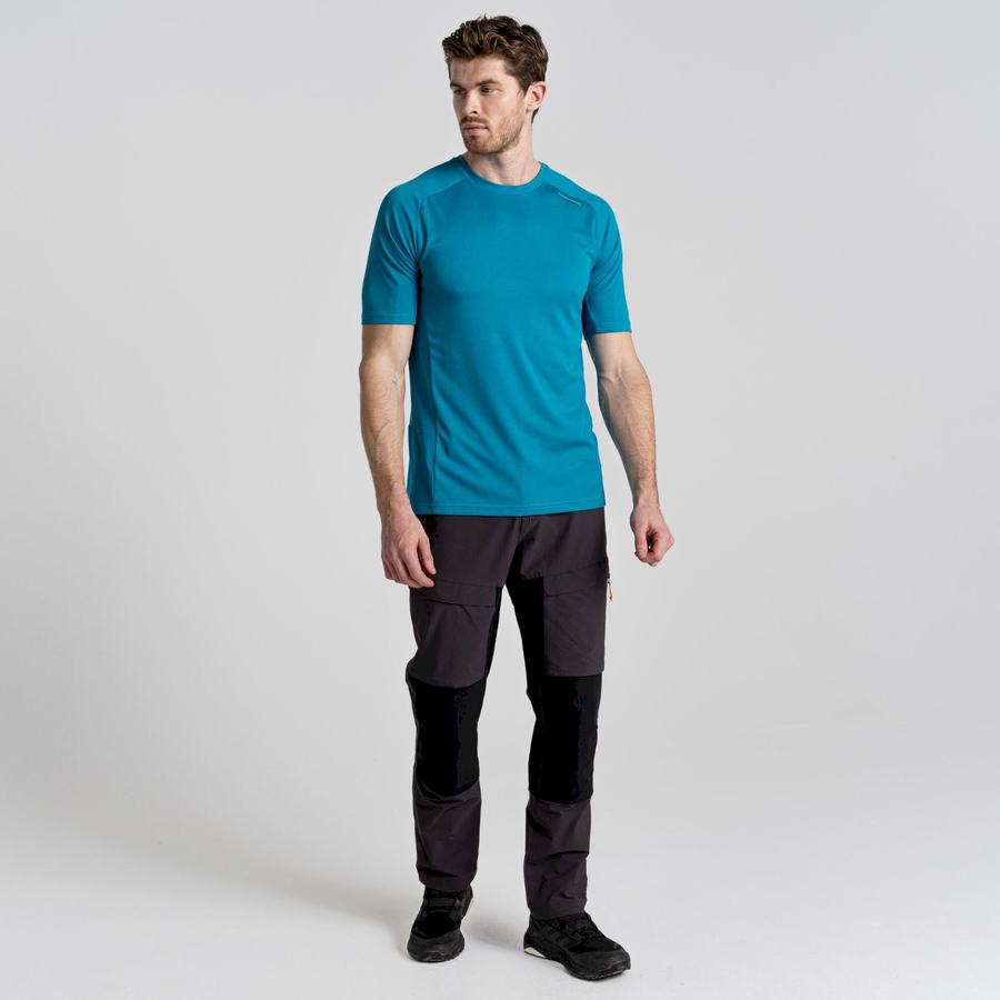 Camisetas Craghoppers Dynamic Pro Corta Sleeved Hombre Azules | TWH6978VA