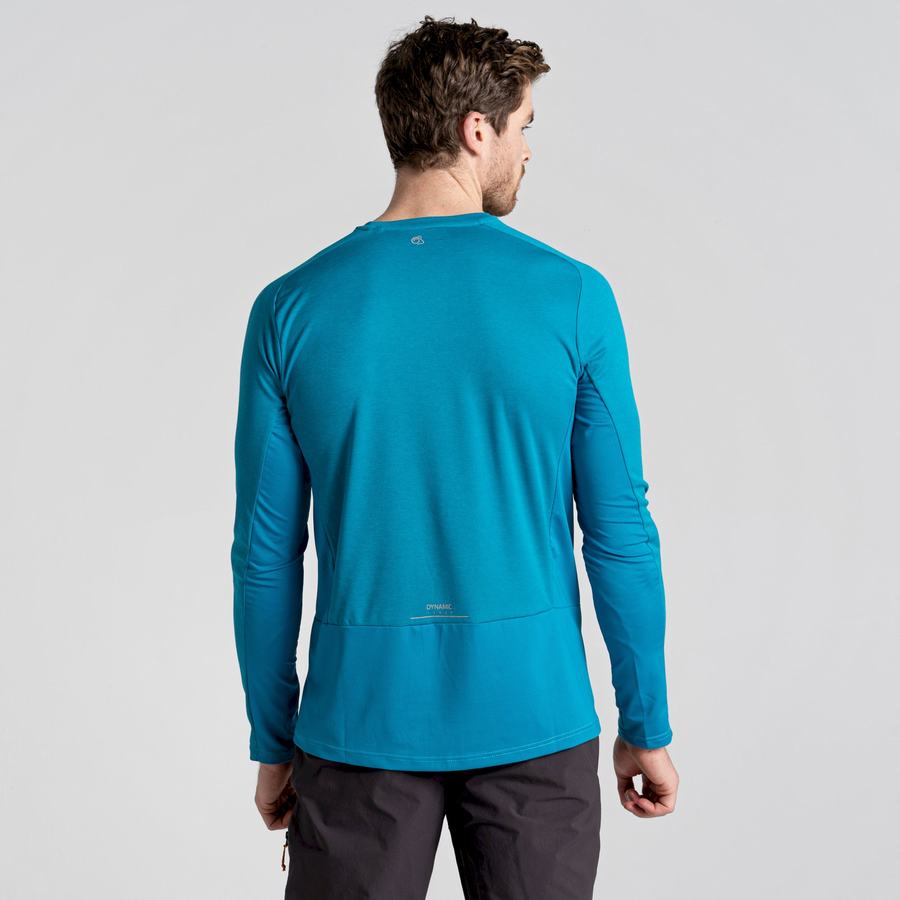 Camisetas Craghoppers Dynamic Pro Long Sleeved Hombre Azules | DKT3351PW