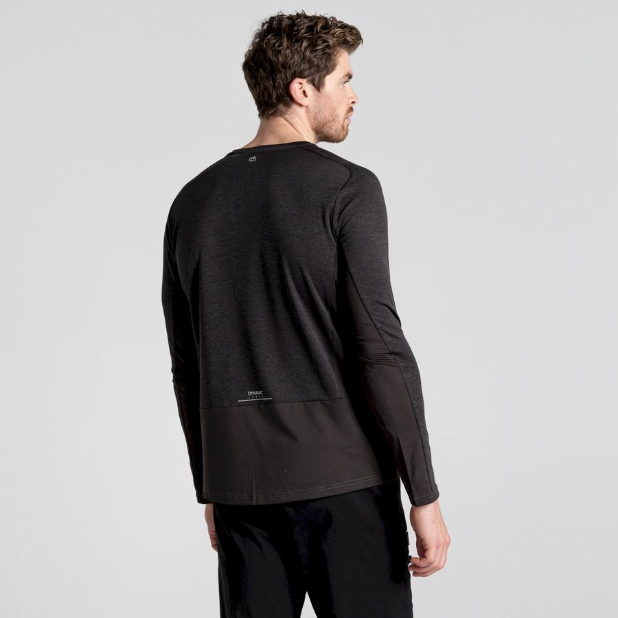 Camisetas Craghoppers Dynamic Pro Long Sleeved Hombre Negros | EDR9398QB