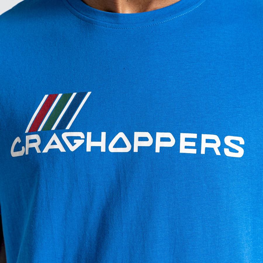 Camisetas Craghoppers Lugo Corta Sleeved Hombre Azules | FID1359RU