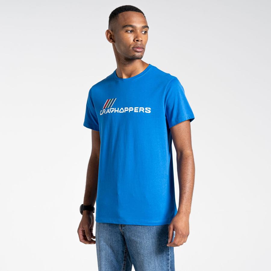 Camisetas Craghoppers Lugo Corta Sleeved Hombre Azules | FID1359RU